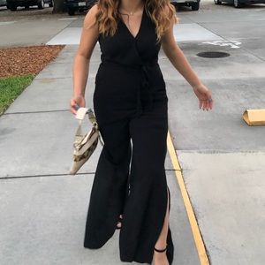 black jumpsuit